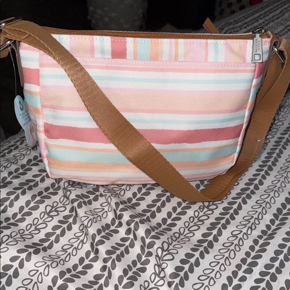 Lily Bloom Colorful Striped Crossbody Bag - Picture 5 of 6